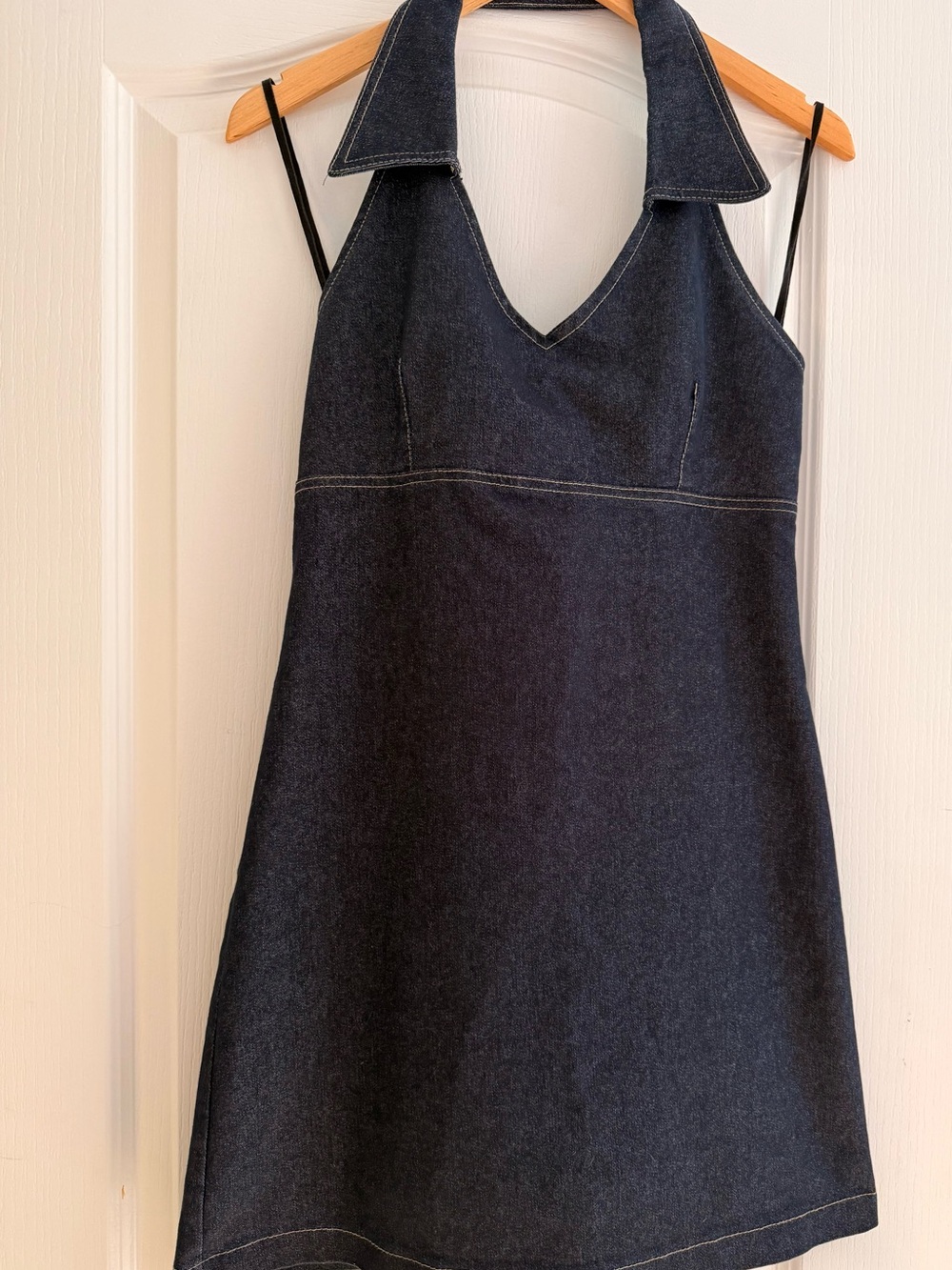 Pelican Cove Dark Denim Halter Dress